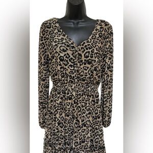 Leopard Print Long Sleeve Dress⭐️NWT⭐️
